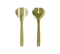 GUZZINI Posate Insalata Riviera Melamina 29,8 Cm Bianco Verde