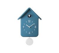 Guzzini - QQ Premium - Orologio da Parete con Pendolo - Blu Ceruleo, 24,8 x 12 x h39 cm - Design Brogliato Traverso - 168650275