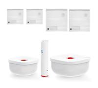 Guzzini - SAVE IT Set Sottovuoto: Contenitori 450/975cc, Po 0.45/0/975 ml Bianco