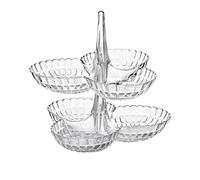 Guzzini Set 2 Antipastiere Tiffany, Trasparente, 27 x 25 x h25.5 cm
