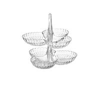 Guzzini Set 2 Antipastiere Tiffany, Trasparente, 27 x 25 x h25.5 cm