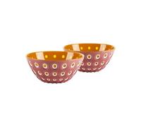 Guzzini - Set 2 ciotoline cm. 12 'Le Murrine' (Malva-Bianco-Caramello)