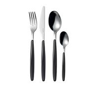 Guzzini Set 24 Posate My Fusion, Nero, 16.8 x 7.5 x h25.5 cm