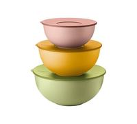 Guzzini -SET 3 CONTENITORI C/COPERCHI EVERYWHERE BIO Colori decori vari