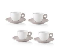 Guzzini Set 4 tazzine caffè con piattini Everyday