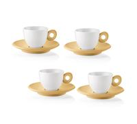 Guzzini Set 4 tazzine caffè con piattini Everyday