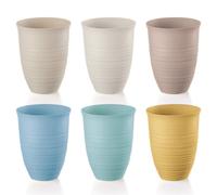 Guzzini - Tierra, Set di 6 Bicchieri Alti, Tumbler in Plastica Riciclata - Multicolore 9,8xh12,4 cm | 520 cc - 17950252