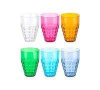 Guzzini -SET 6 BICCHIERI ALTI TIFFANYColori decori vari