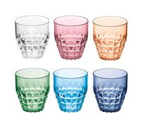 Guzzini -SET 6 BICCHIERI BASSI TIFFANYColori decori vari