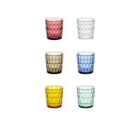 GUZZINI Set 6 Bicchieri Bassi Vanity D 8,5 Cm H 9,2 Cm Multicolor