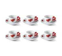 GUZZINI SET 6 TAZZINE CAFFÈ 50 ML CON PIATTINO - LOVE