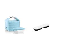 Guzzini Set Borsa Termica con Contenitore Salvafreschezza On The Go, Blu Opaco,