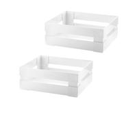 Guzzini Set di 2 cassette misure 22.5x15.5x8cm Made in Italy