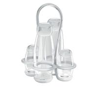 Set aceto olio sale e pepe guzzini bianco collezione gocce bianco 23130000