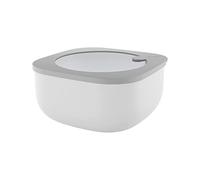 Guzzini Store&More Kitchen Active Design Contenitori Ermetici Bassi per Frigo/Freezer/ Microonde (L), 19.5 x 19.5 x 9.3 cm, Grigio (Dark Grey)