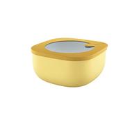 Guzzini Store&More Kitchen Active Design Contenitori Ermetici Bassi per Frigo/Freezer/ Microonde (M), 16 x 16 x 7.8 cm, Giallo (Ochre)
