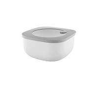 Guzzini Store&More Kitchen Active Design Contenitori Ermetici Bassi per Frigo/Freezer/ Microonde (M), 16 x 16 x 7.8 cm, Grigio (Dark Grey)