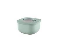Guzzini Store&More Kitchen Active Design Contenitori Ermetici Bassi per Frigo/Freezer/ Microonde (S), 12.2 x 12.2 x 6.8 cm, Verde (Sage Green)