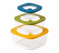 GUZZINI Store & Plus Set 3 Contenitori Ermetici in Vetro