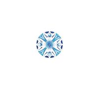 GUZZINI Piatto Dessert Decoro Blues Melamina Table Decor