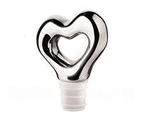 Guzzini Tappo Vino Love, Cromo, 2.2 x 5.1 x h7.1 cm