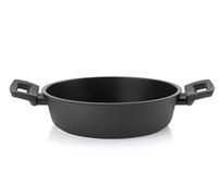 Guzzini - Tegame in alluminio antiaderente, 24 cm, Nero, "COOK&PLUS"