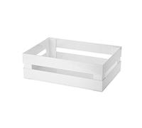 Guzzini Tidy&Store Kitchen Active Design Cassetta Grande Circle, 30.5 x 22.5 x 11.5 cm, Bianco (Re-Grey)