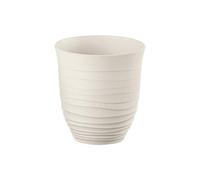 Guzzini - Tierra, Bicchiere Basso in Plastica Riciclata - Bianco Latte, Ø 9xh9,5 cm | 350 cc - 179501156