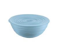 Guzzini - Tierra, Contenitore L con Coperchio in Plastica Riciclata, Ciotola - Azzurro Polvere, Ø 25xh10,8 cm | 3100 cc - 175002157