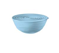 Guzzini - Tierra, Contenitore M con Coperchio in Plastica Riciclata, Ciotola - Azzurro Polvere, Ø 18xh7,8 cm | 1090 cc - 175003157