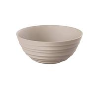 Guzzini - Tierra, Contenitore M in Plastica Riciclata, Ciotola - Grigio Tortora, Ø 18 x h 7.6 cm | 1090 cc - 175018158
