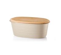 Guzzini - Tierra, Contenitore per Pane con Coperchio, in Plastica Riciclata - Argilla, 31,5x16,5xh12,9 | 3 LT - 19730079
