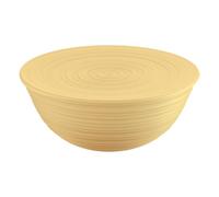 Guzzini - Tierra, Contenitore XL con Coperchio in Plastica Riciclata, Ciotola - Giallo Senape, Ø 30xh13 cm | 5000 cc - 175001206