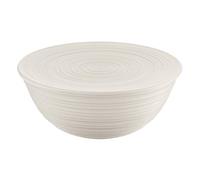 Guzzini Tierra, Contenitore XL Coperchio Plastica Riciclata - Bianco - Ø 30 | Bowl da 5Lt, al 70% in plastica riciclata post-consumo, resistente e versatile, dal design organico. Made in Italy