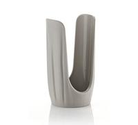 Guzzini - Tierra, Portabicchieri in Plastica Riciclata - Grigio Tortora, ø9,5 x h18,5 cm - 197600158