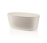 Guzzini - Tierra, Portavaso Multiplo Piccolo in Plastica Riciclata - Bianco Latte, 15,4x29,2xh11,8 cm | 3 lt - 196201156
