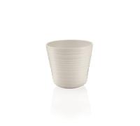 Guzzini - Tierra, Portavaso Singolo in Plastica Riciclata - Bianco Latte, Ø 12,8Xh12 cm | 1 lt - 196200156