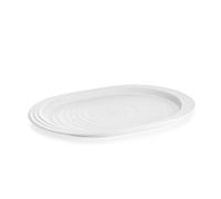 Guzzini - Tierra, Vassoio L in Plastica Riciclata - Bianco Latte, 47,5x32,5xh3 cm - 197401156