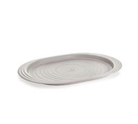 Guzzini - Tierra, Vassoio L in Plastica Riciclata - Grigio Tortora, 47,5x32,5xh3 cm - 197401158