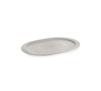 Guzzini - Tierra, Vassoio M in Plastica Riciclata - Grigio Tortora, 39 x 26,5 x h 2 cm - 197400158
