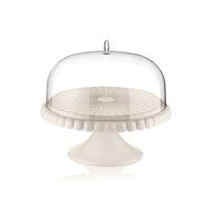 Guzzini - Tiffany, Alzata con Campana Piccola, Tortiera con Coperchio - Bianco Latte, Ø 30 xh 27 cm - 199401156