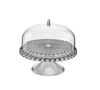 Guzzini - Tiffany, Alzata con Campana Piccola, Tortiera con Coperchio - Grigio Cielo, Ø 30 x h27 cm - 19940192