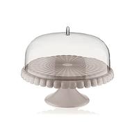 Guzzini - Tiffany, Alzata Torte con Campana - Grigio Tortora, Ø 36 x h28 cm - 199400158