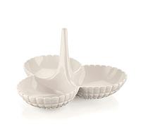 Guzzini - Tiffany, Antipastiera - Bianco Latte, 25x23,5xh15,5 cm - 199200156