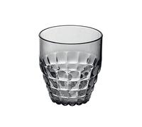 Guzzini - Tiffany, Bicchiere Basso in Materiale Plastico - Grigio Cielo, Ø 8,5 x h9,5 cm | 350 cc - 22570092