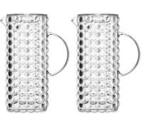 Guzzini - Tiffany, Caraffa con Coperchio - Trasparente, ø 11,5 x 18,5 x h25,5 cm | 1750 cc - 22560000 (Confezione da 2)