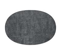 Guzzini - Tiffany, FABRIC Tovaglietta Ovale Double Face - Grigio, 33 x 48 cm - 22604622