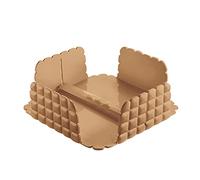 Guzzini - Tiffany, Portatovaglioli Orizzontale Quadrato con Barra Ferma Tovaglioli - Terracotta, 20 x 20 x h7,3cm - 198700242