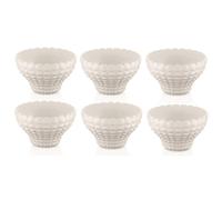 Guzzini Tiffany set 6 ciotoline bianco latte 12x7 cm cc 300