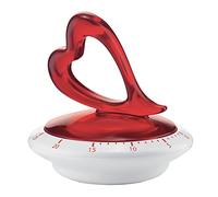 Guzzini Timer Love, Rosso Chiaro, 9.5 x h9.4 cm